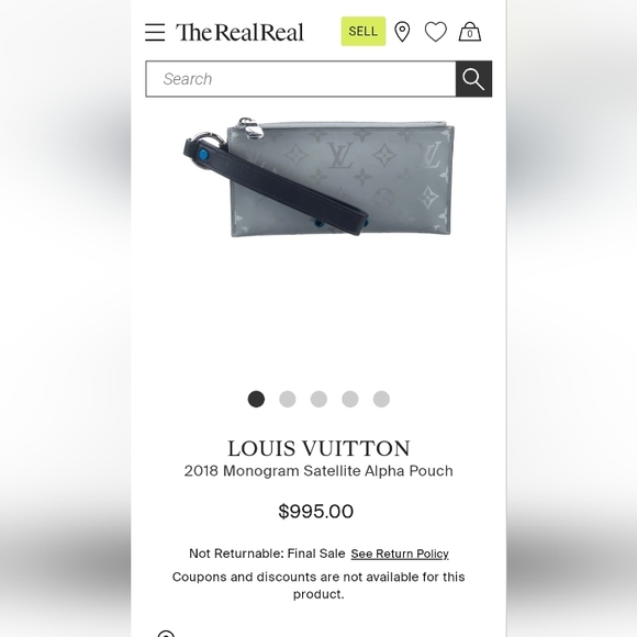 Louis Vuitton Ltd. Ed. monogram Alpha Satellite Canvas Pouch & Card C - Picture 15 of 15